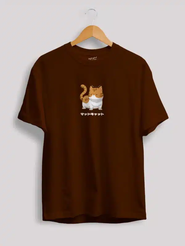 Angrey Japanese Cat  T Shirt