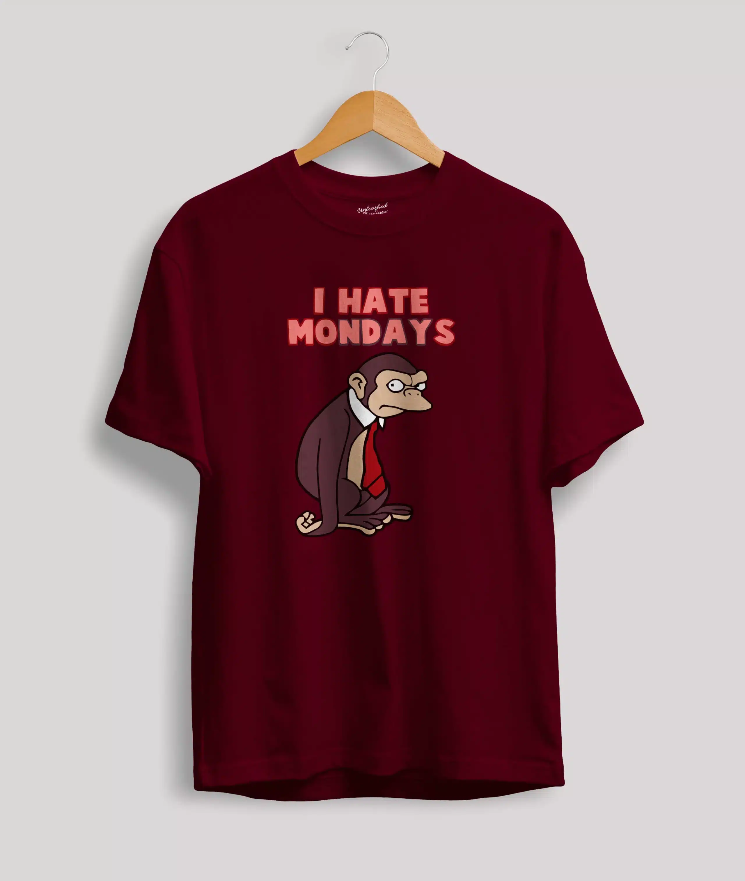 I Hate Monday Monkey T Shirt
