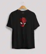 Spiderman Text Face T Shirt