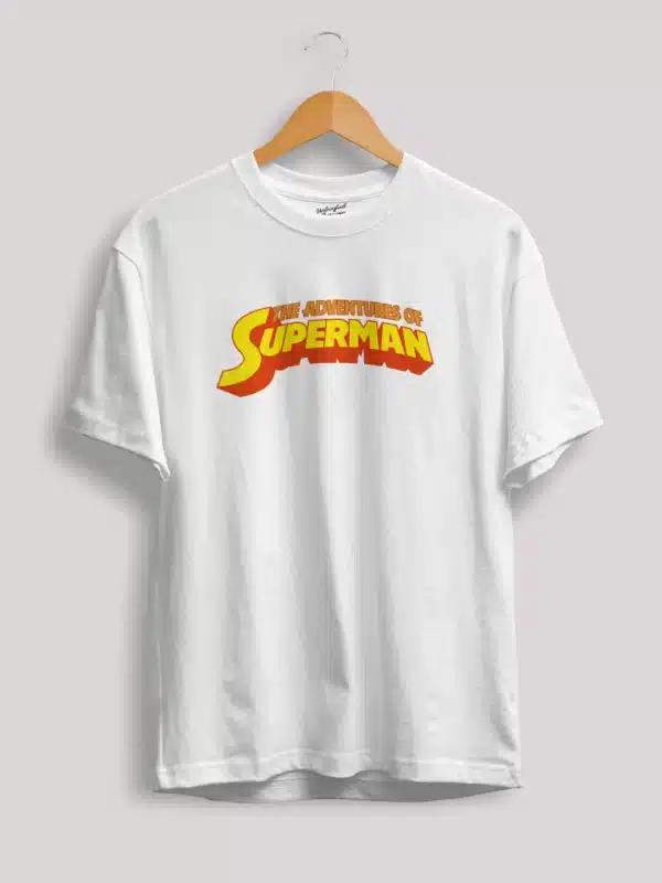 the adventure of superman t shirt white