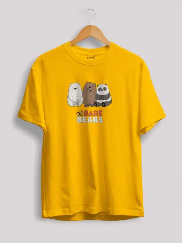 we bare bears t shirt yellow
