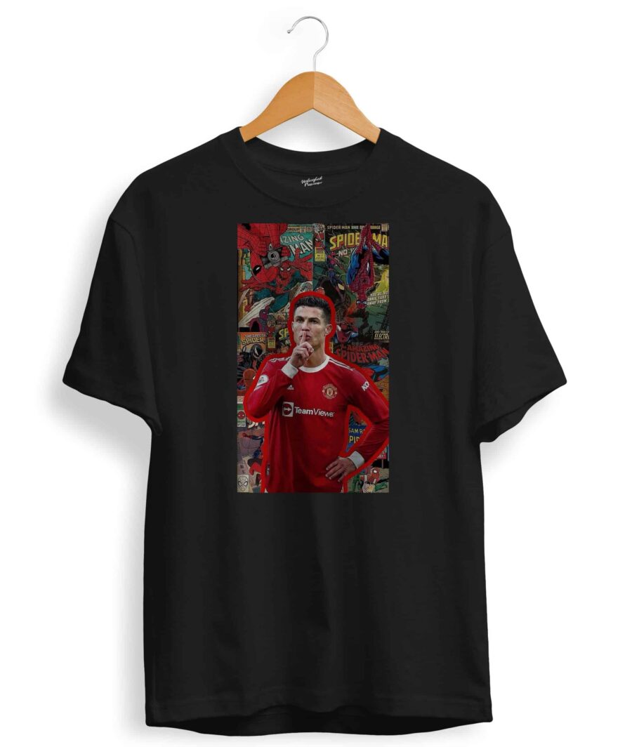 Shhh spiderman ronaldo T Shirt 1 Shhh spiderman ronaldo T Shirt